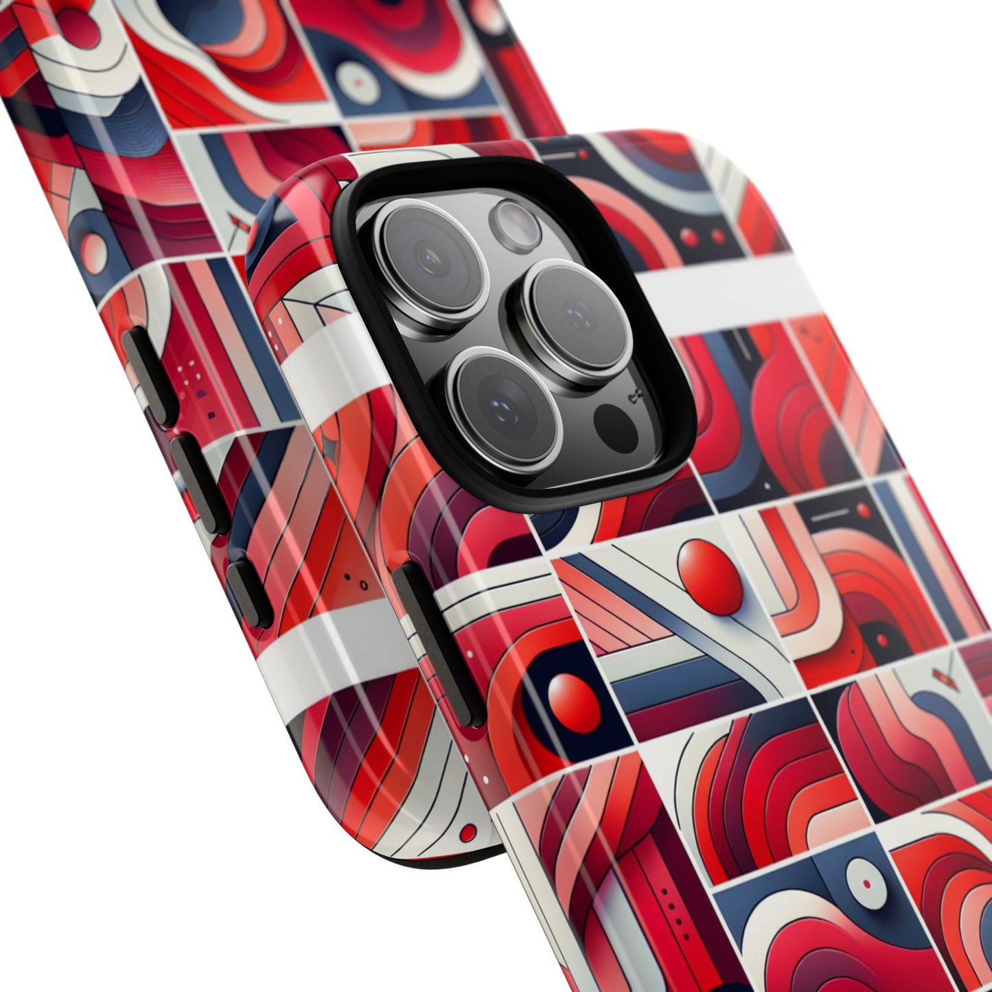 pattern image 3 vibrant shockproof phone case for anime and comic fans - stylish impact protection with abstract art design compatible with iphone 13, 14, 15 & 16 – all models including pro, pro max & plus