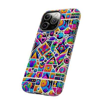 Pattern Image 4 Vibrant Anime Retro Shockproof Phone Case for Men Women