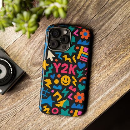 Vibrant Y2K Design 3D Wrap Protective Phone Case for Unique Style and Fashion Accessory Compatible with iPhone 13, 14, 15 & 16 – all models including Pro, Pro Max & Plus