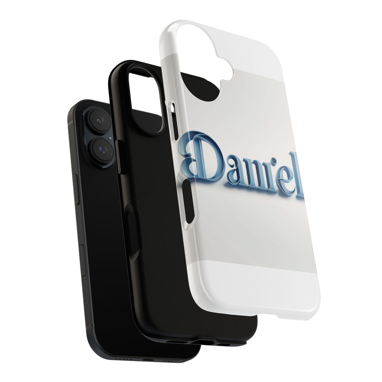 vibrant 3d wrap protective phone case in blue lettering stylish design for unique accessory lovers compatible with iphone 13, 14, 15 & 16 – all models including pro, pro max & plus