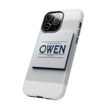 Personalised 3D Wrap Protective Phone Case in Elegant White and Blue Design for Stylish Protection Compatible with iPhone 13, 14, 15 & 16 – All Models Including Pro, Pro Max & Plus