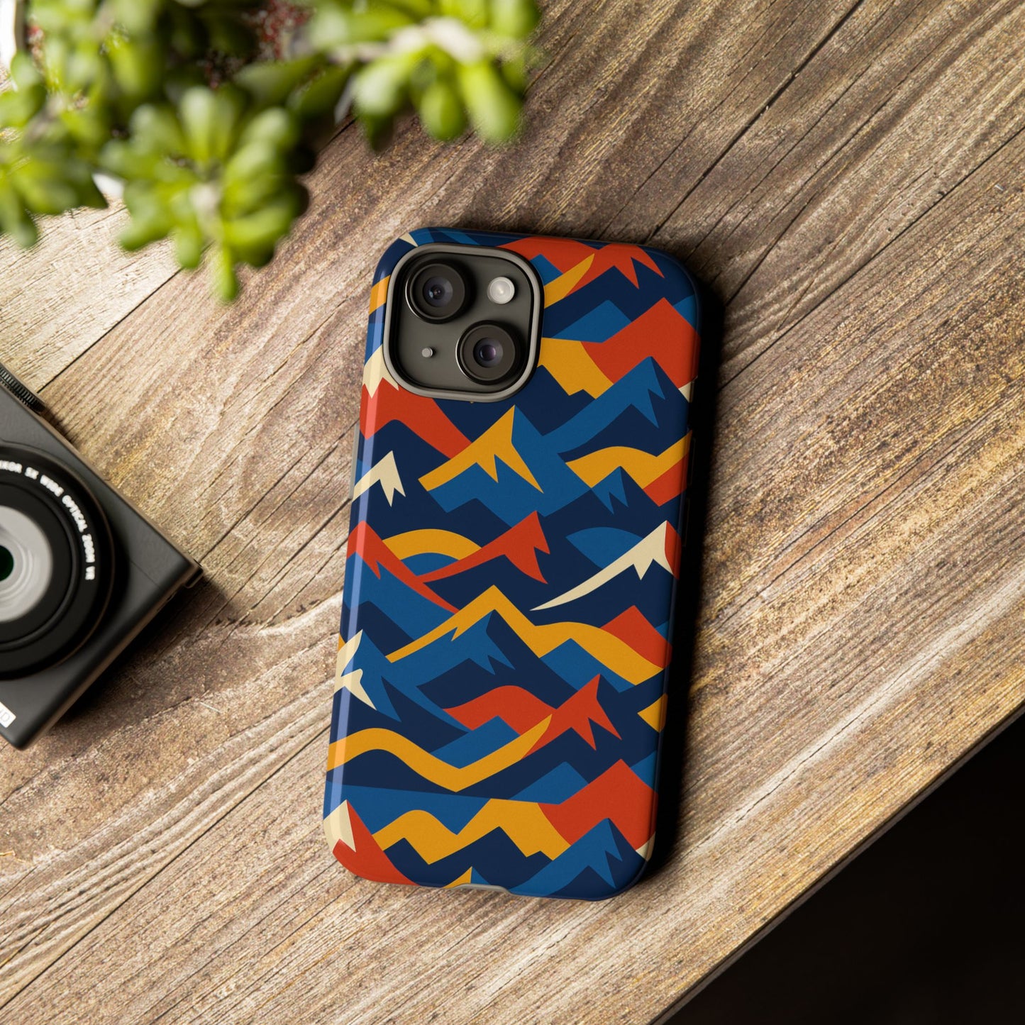 vibrant 3d mountain design protective phone case for unique accessory lovers compatible with iphone 13, 14, 15 & 16 – all models including pro, pro max & plus