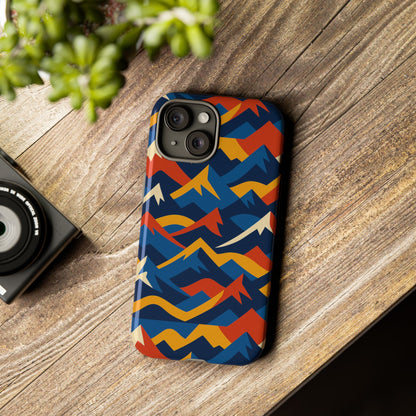 Vibrant 3D Mountain Design Protective Phone Case for Unique Accessory Lovers Compatible with iPhone 13, 14, 15 & 16 – all models including Pro, Pro Max & Plus