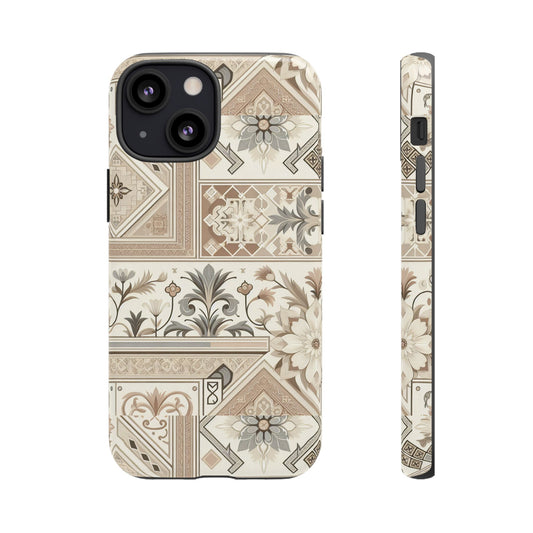 Pattern Image 5 Vibrant 3D Phone Case for Anime and Comic Fans with Ornate Tile Design, Stylish Protective Cover, Suitable for All iPhone Models Including Pro Max