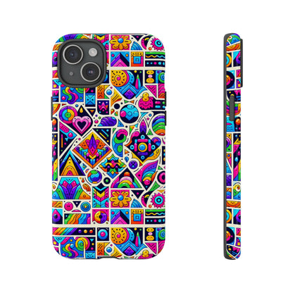 Pattern Image 4 Vibrant Anime Retro Shockproof Phone Case for Men Women
