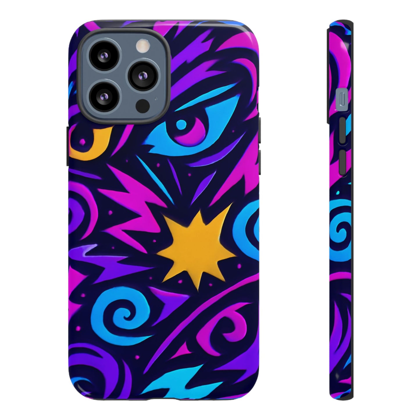 vibrant multicolour 3d wrap phone case for stylish protection and unique expression – compatible with iphone 13, 14, 15 & 16 – all models including pro, pro max & plus