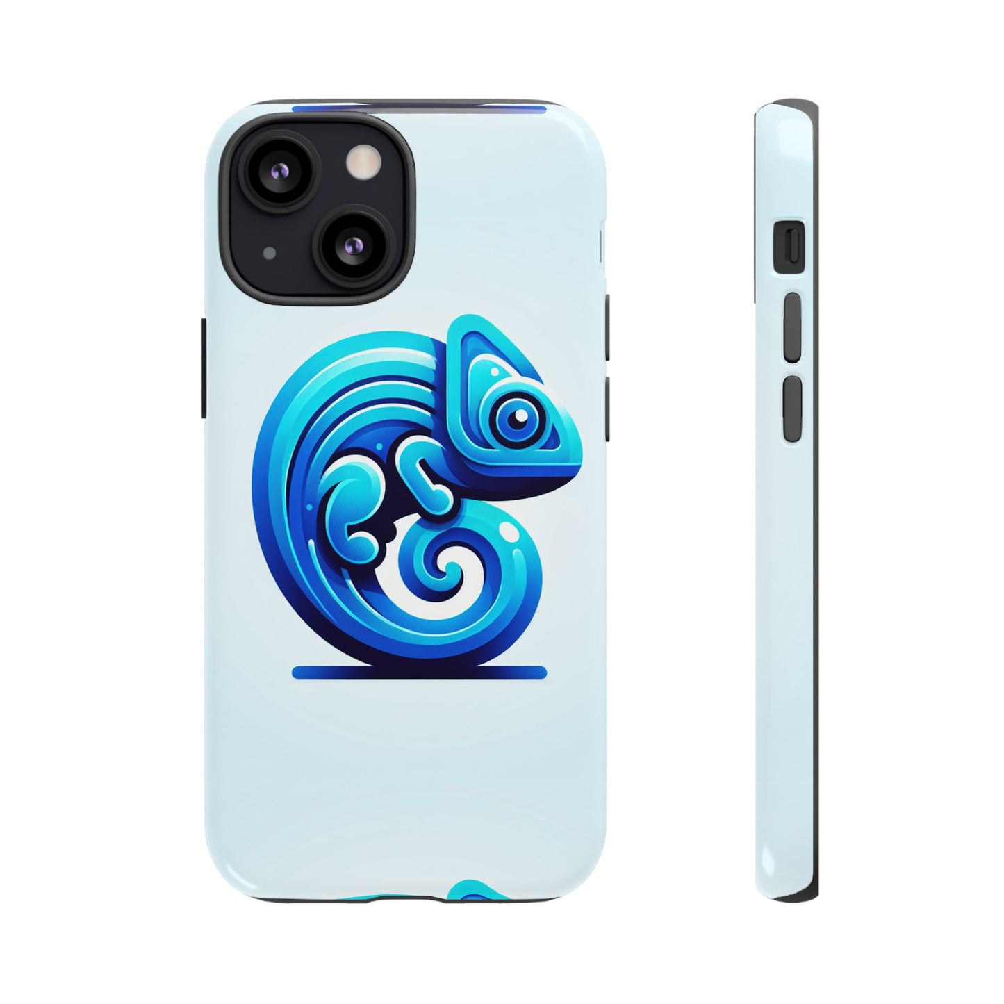 cool blue animal create 6 phone case with 3d wrap shockproof tpu cover for kids and teenagers, anime and comic inspired design