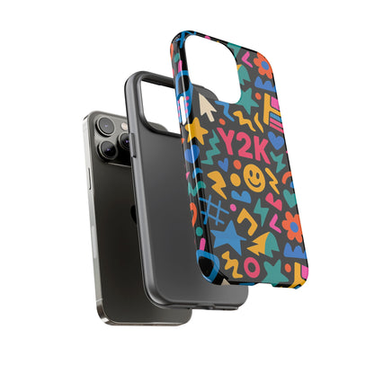 Vibrant Y2K Design 3D Wrap Protective Phone Case for Unique Style and Fashion Accessory Compatible with iPhone 13, 14, 15 & 16 – all models including Pro, Pro Max & Plus
