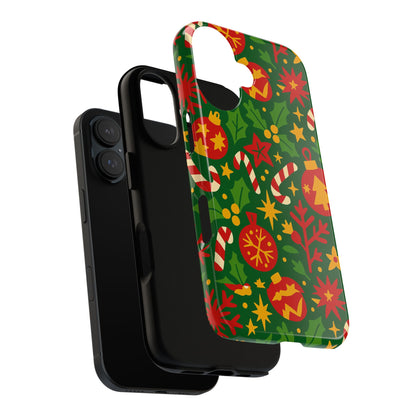 Vibrant Christmas Themed 3D Wrap Phone Case for Smartphones - Fun Holiday Accessory for Self-Expression Compatible with iPhone 13, 14, 15 & 16 – all models including Pro, Pro Max & Plus