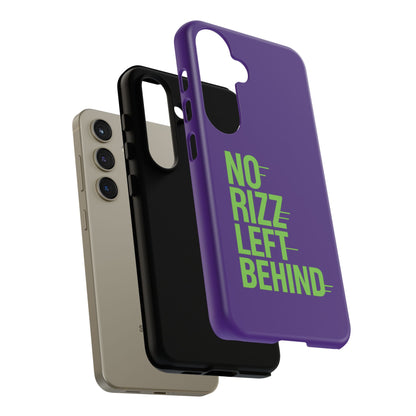 Tough Phone Case - No Rizz Left Behind - Durable, Stylish Protection for Active Lifestyles - Impact-Resistant, Dual Layer, Shock-Absorbing TPU - Perfect Gift for Tech Lovers