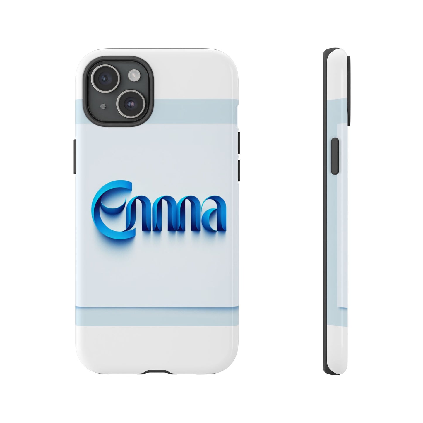 sleek 3d wrap protective phone case in blue glossy design for stylish protection compatible with iphone 13, 14, 15 & 16 – all models including pro, pro max & plus