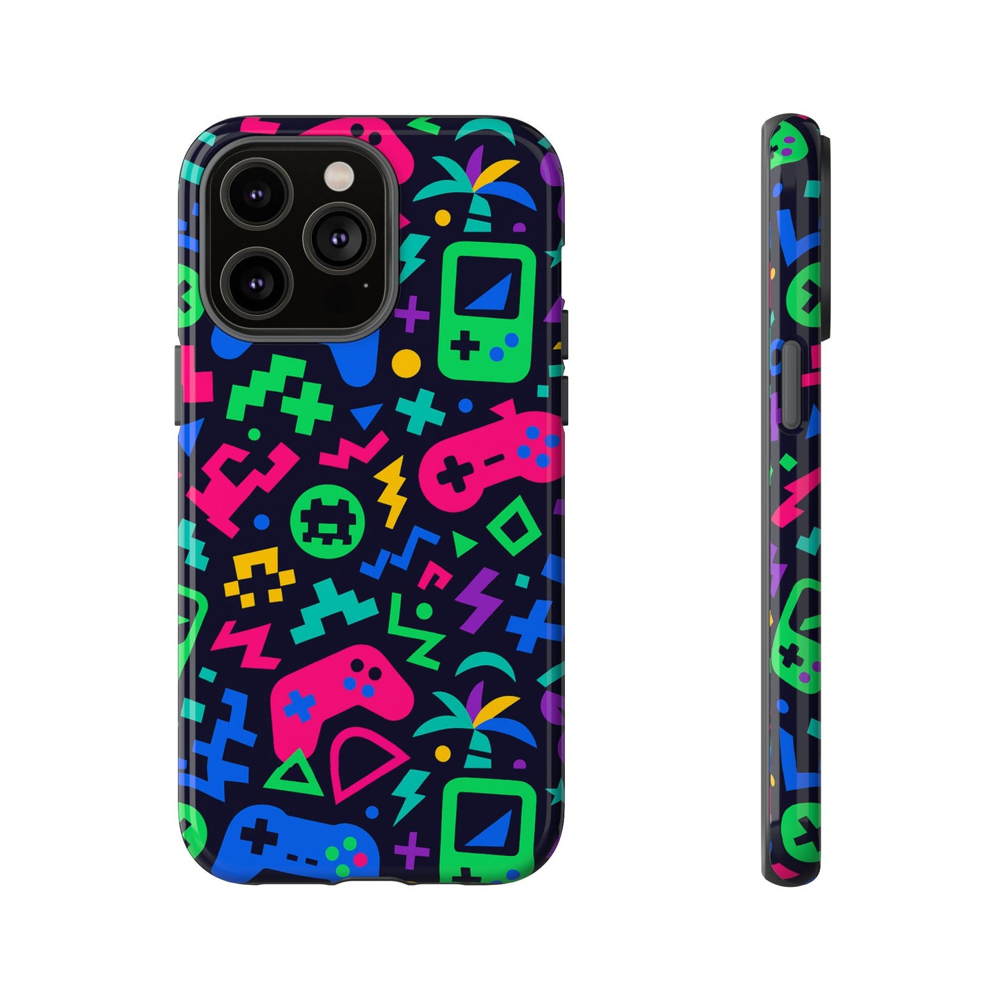 vibrant 3d gaming design protective phone case for creative expression and stylish protection, compatible with iphone 13, 14, 15 & 16 – all models including pro, pro max & plus