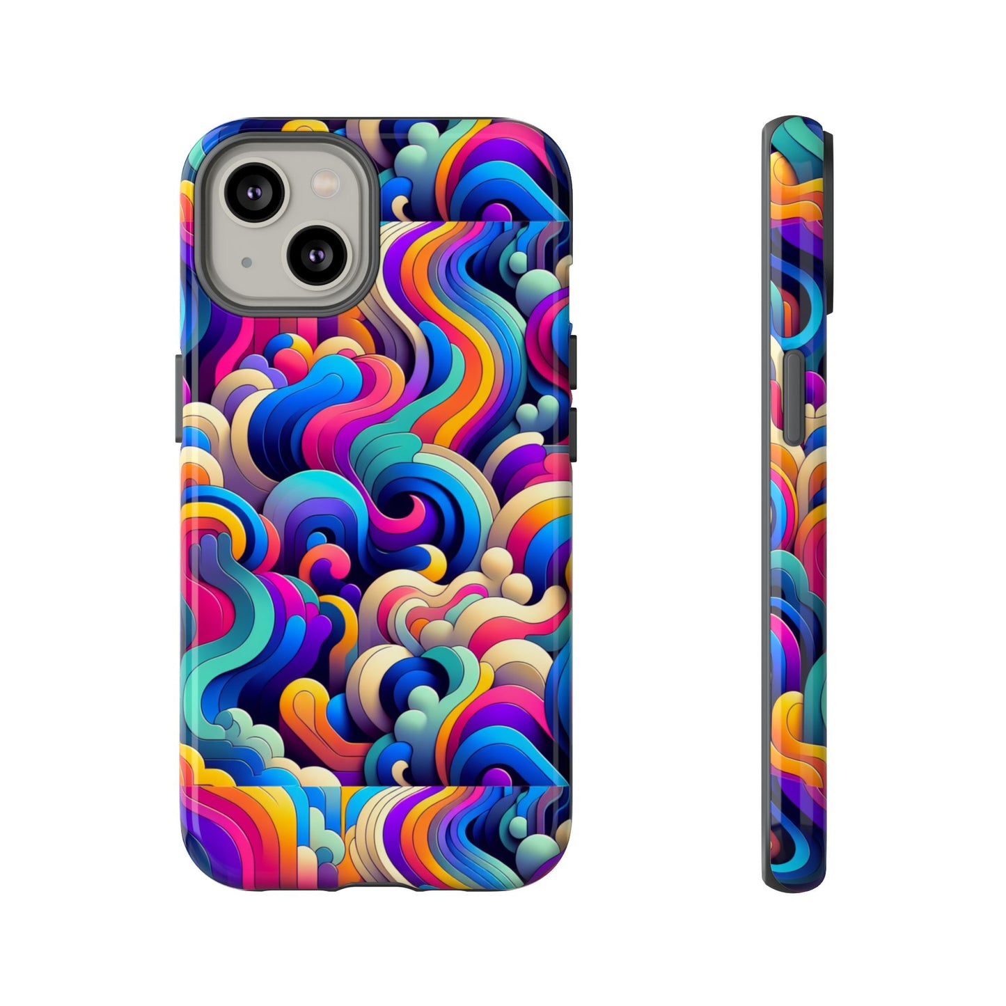 pink pattern image 9 phone case with 3d wrap and shock protection for smartphones