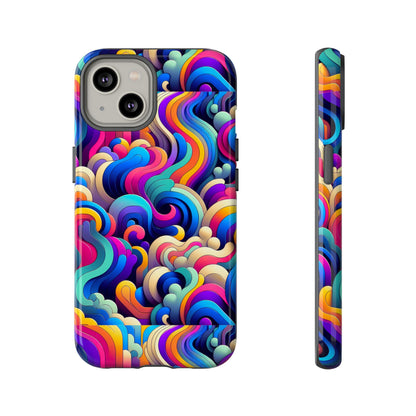 Pink Pattern Image 9 Phone Case with 3D Wrap and Shock Protection for Smartphones