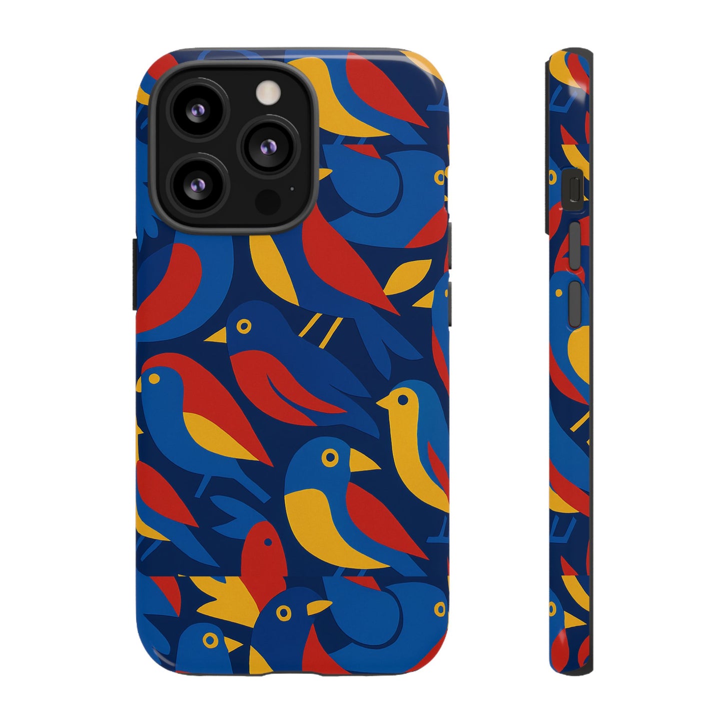 vibrant 3d wrap protective phone case with colourful bird design stylish accessory for men and women compatible with iphone 13, 14, 15 & 16 – all models including pro, pro max & plus