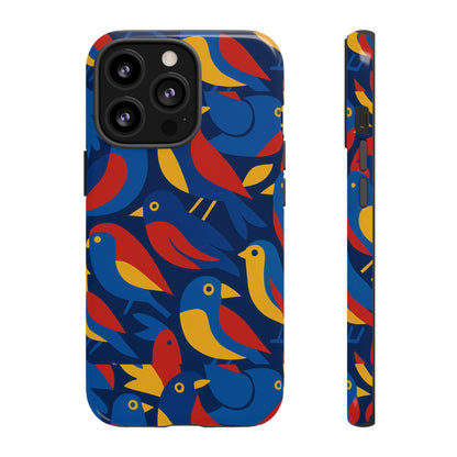 Vibrant 3D Wrap Protective Phone Case with Colourful Bird Design Stylish Accessory for Men and Women Compatible with iPhone 13, 14, 15 & 16 – all models including Pro, Pro Max & Plus