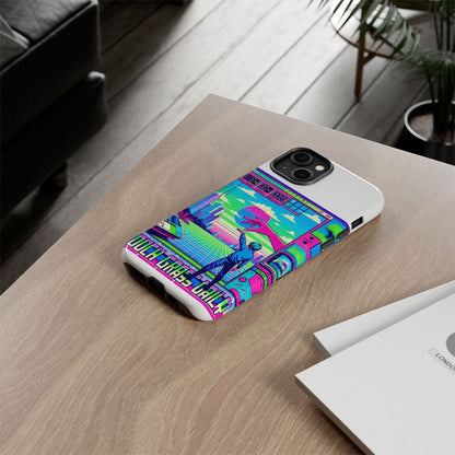 Touch Grass Daily 3D Wrap Protective Phone Case for Smartphones, Durable Shock Absorption, UV Protected, Unique Anime Design, Fun Gift for Tech Enthusiasts