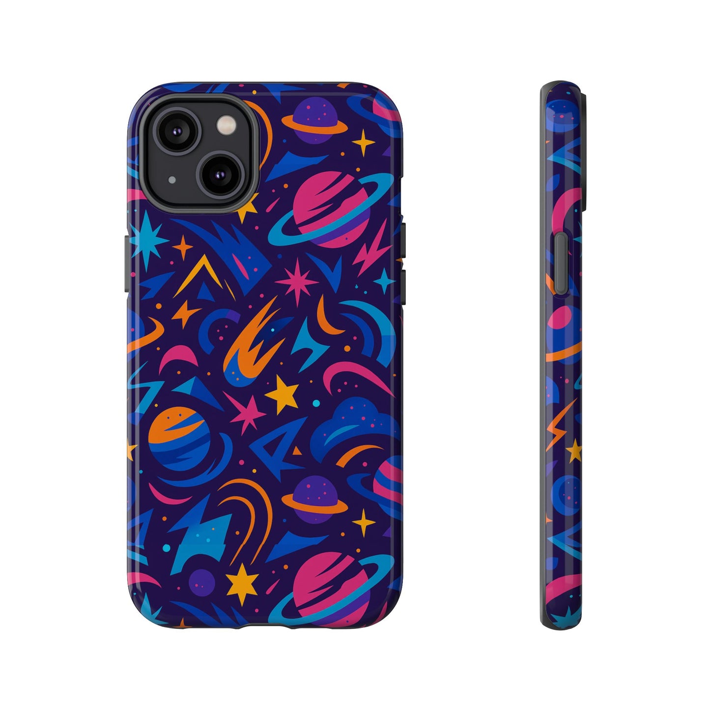 multicolour 3d wrap protective phone case with space theme for men and women – stylish protection accessory compatible with iphone 13, 14, 15 & 16 – all models including pro, pro max & plus