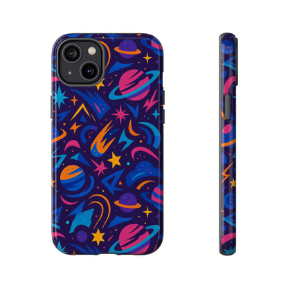 Multicolour 3D Wrap Protective Phone Case with Space Theme for Men and Women – Stylish Protection Accessory Compatible with iPhone 13, 14, 15 & 16 – All Models Including Pro, Pro Max & Plus