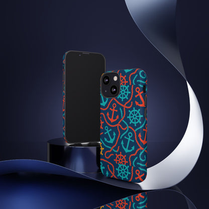 Nautical Multicolour 3D Wrap Protective Phone Case for Unique Style and Robust Protection Compatible with iPhone 13, 14, 15 & 16 – all models including Pro, Pro Max & Plus