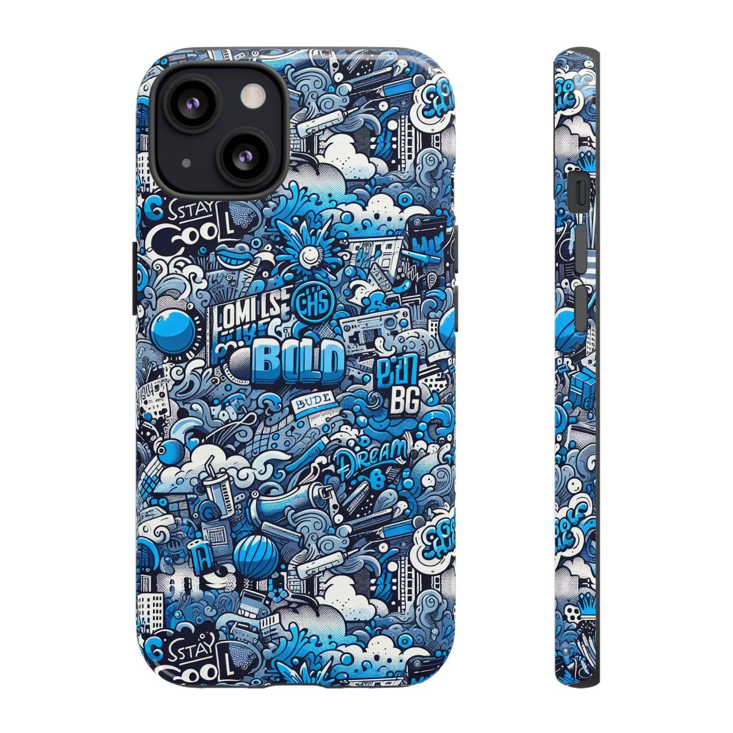 cartoon 3d wrap protective phone case in vibrant blue for stylish protection and self-expression compatible with iphone 13, 14, 15 & 16 – all models including pro, pro max & plus