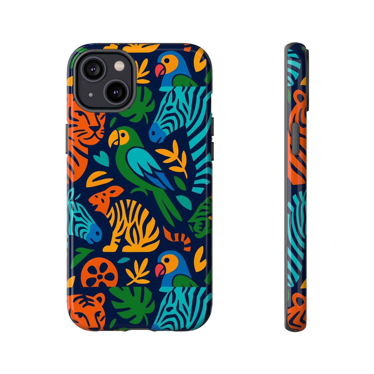 vibrant 3d animal print phone case for stylish protection – unique accessory for men and women compatible with iphone 13, 14, 15 & 16 – all models including pro, pro max & plus