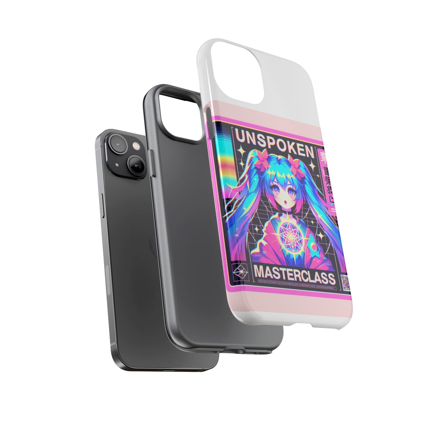 unspoken riz masterclass protective phone case, 3d wrap design, durable shock absorption, uv protected, ideal gift for anime and comic fans, glossy or matte finish