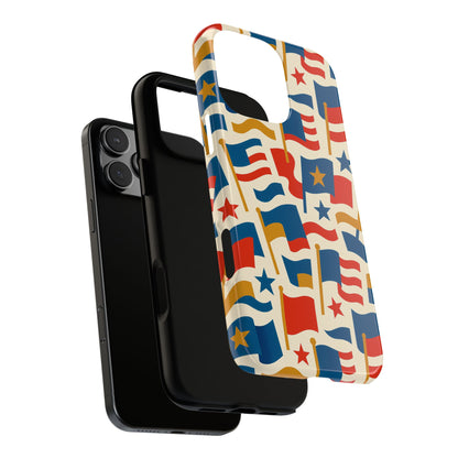 Multicolour Flag Print Protective Phone Case – Stylish Durable Design for Unique Self-Expression Compatible with iPhone 13, 14, 15 & 16 – all models including Pro, Pro Max & Plus