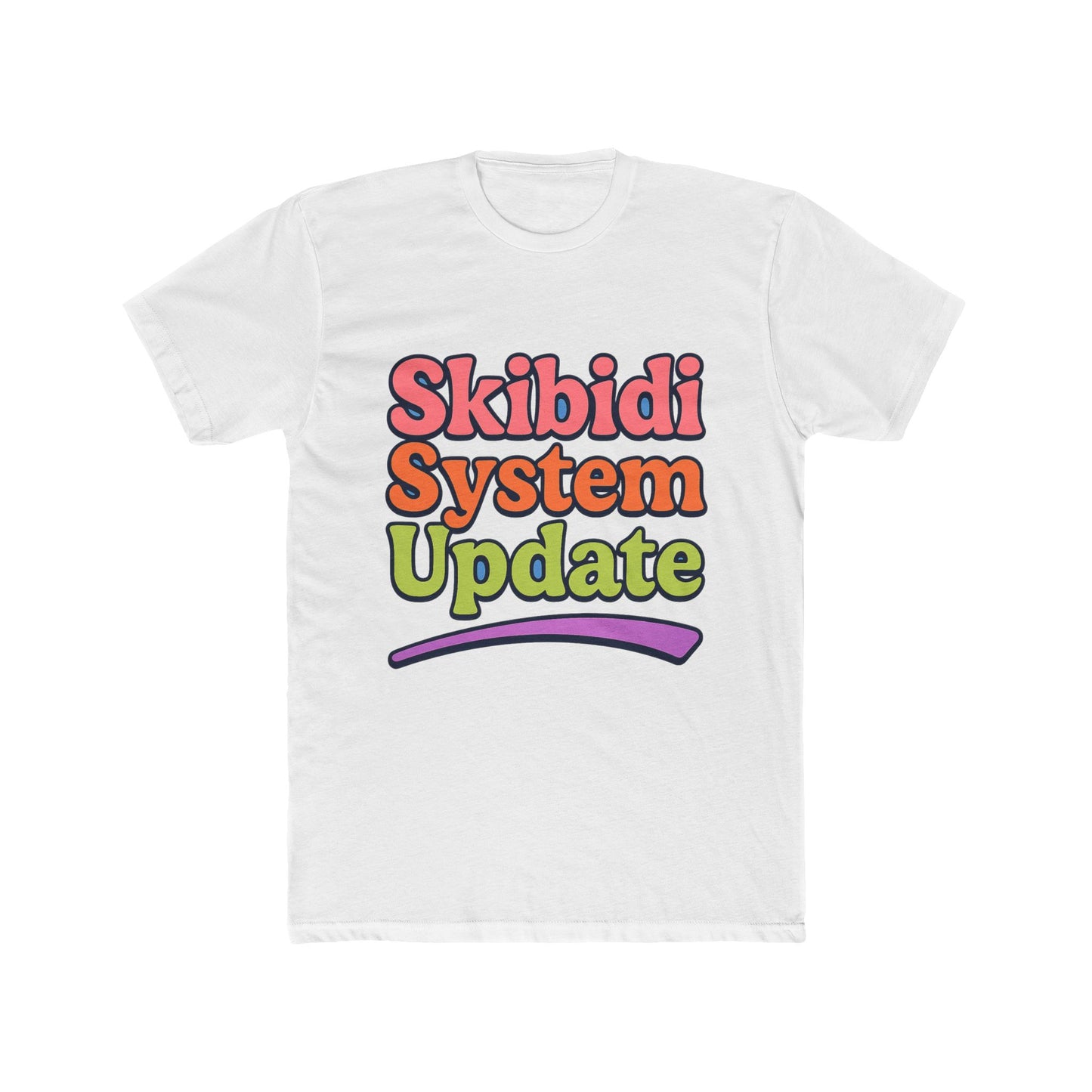 skibidi system update meme multicolor unisex t-shirt - funny graphic tee for all ages