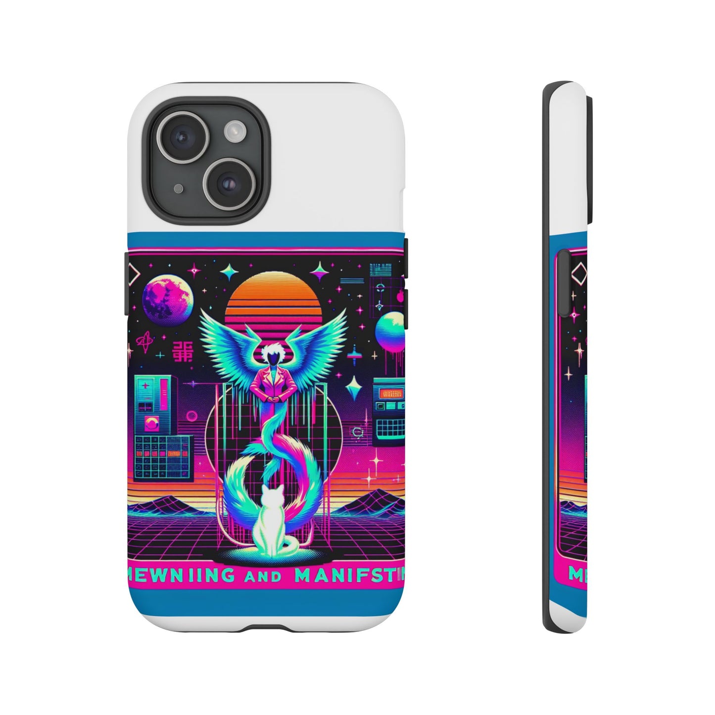 mewing and manifesting vibrant 3d protective phone case