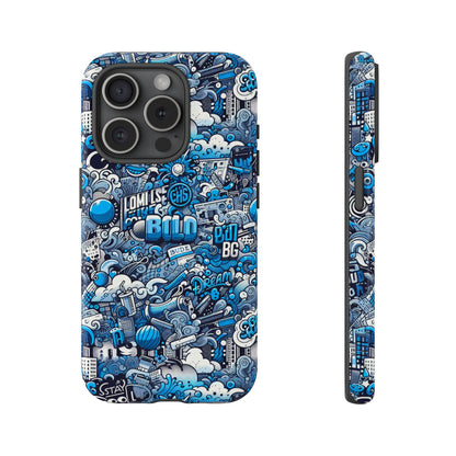 Cartoon 3D Wrap Protective Phone Case in Vibrant Blue for Stylish Protection and Self-Expression Compatible with iPhone 13, 14, 15 & 16 – All Models Including Pro, Pro Max & Plus