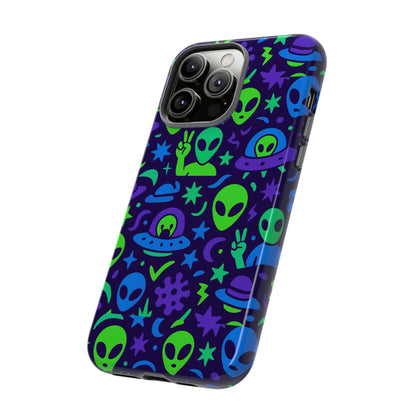 Multicolour Alien 3D Wrap Protective Phone Case, Playful Anime Design for Unisex Self-Expression, Stylish Protection, Compatible with iPhone 13, 14, 15 & 16 – all models including Pro, Pro Max & Plus