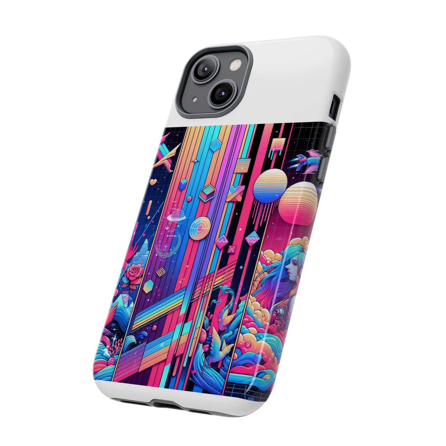 sigma d and scripted protective phone case for smartphones - vibrant 3d wrap design, durable shock absorption, uv protected, ideal gift for anime and comic fans