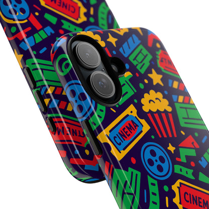 Vibrant Multicolour Cinema-Themed 3D Wrap Protective Phone Case for Self-Expression Stylish Protection Compatible with iPhone 13, 14, 15 & 16 – all models including Pro, Pro Max & Plus