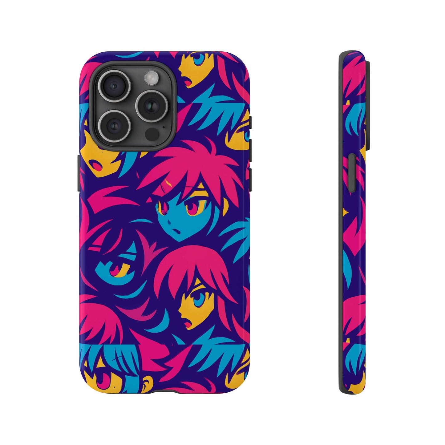 vibrant 3d anime phone case with retro design for stylish protection – unique accessory for self-expression compatible with iphone 13, 14, 15 & 16 – all models including pro, pro max & plus