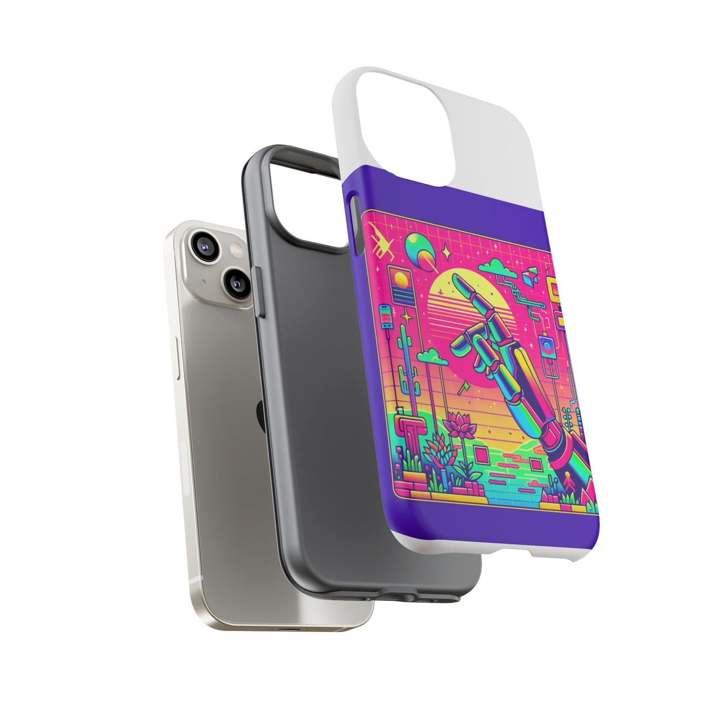 touch grass technician 3d wrap protective phone case