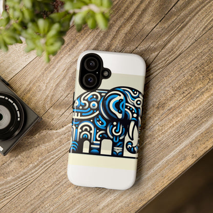 Vibrant 3D Elephant Design Protective Phone Case for Stylish Protection Compatible with iPhone 13, 14, 15 & 16 – all models including Pro, Pro Max & Plus