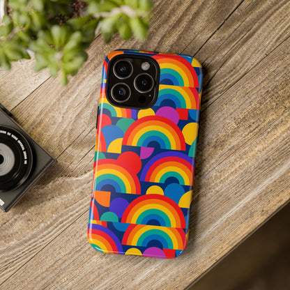 Multicolour Rainbow Design Protective Phone Case – Stylish 3D Wrap Finish for Unique Expression – Compatible with iPhone 13, 14, 15 & 16 – All Models Including Pro, Pro Max & Plus