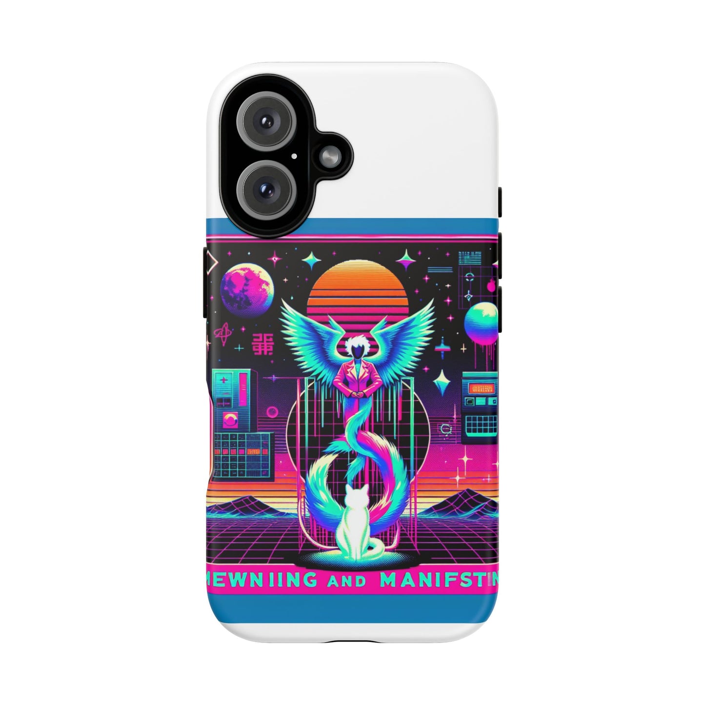 mewing and manifesting vibrant 3d protective phone case
