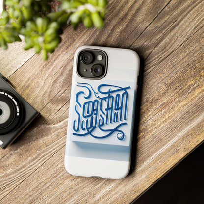 Vibrant Blue 3D Alphabet Phone Case for Stylish Protection and Unique Expression Compatible with iPhone 13, 14, 15 & 16 – all models including Pro, Pro Max & Plus