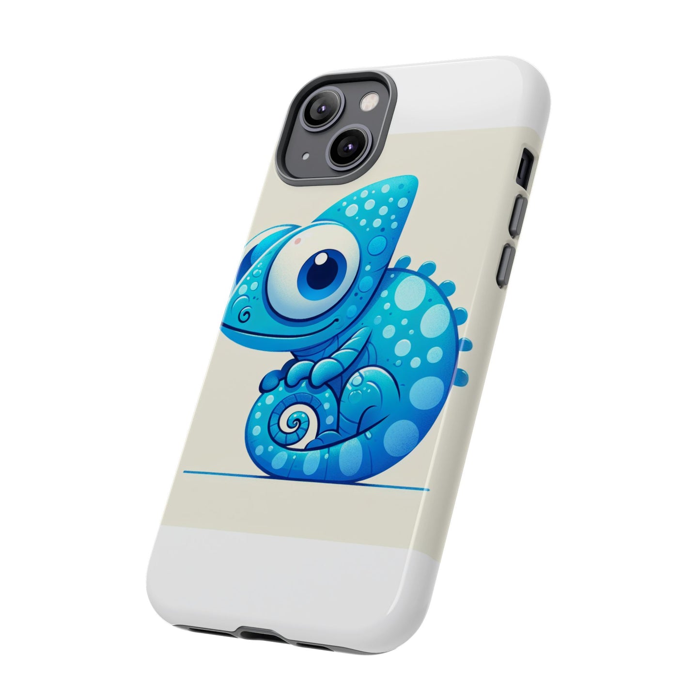 vibrant 3d cartoon chameleon phone case for adults and teens stylish protection compatible with iphone 13, 14, 15 & 16 – all models including pro, pro max & plus