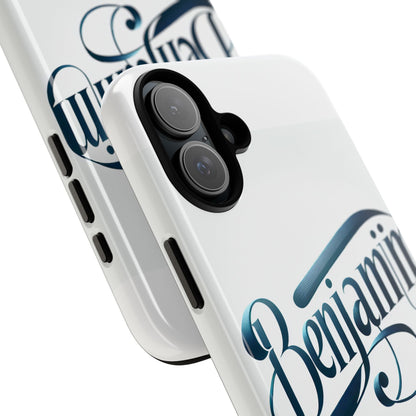 Vibrant 3D Typography Protective Phone Case in Blue – Stylish Protection for Smartphones Compatible with iPhone 13, 14, 15 & 16 – All Models Including Pro, Pro Max & Plus