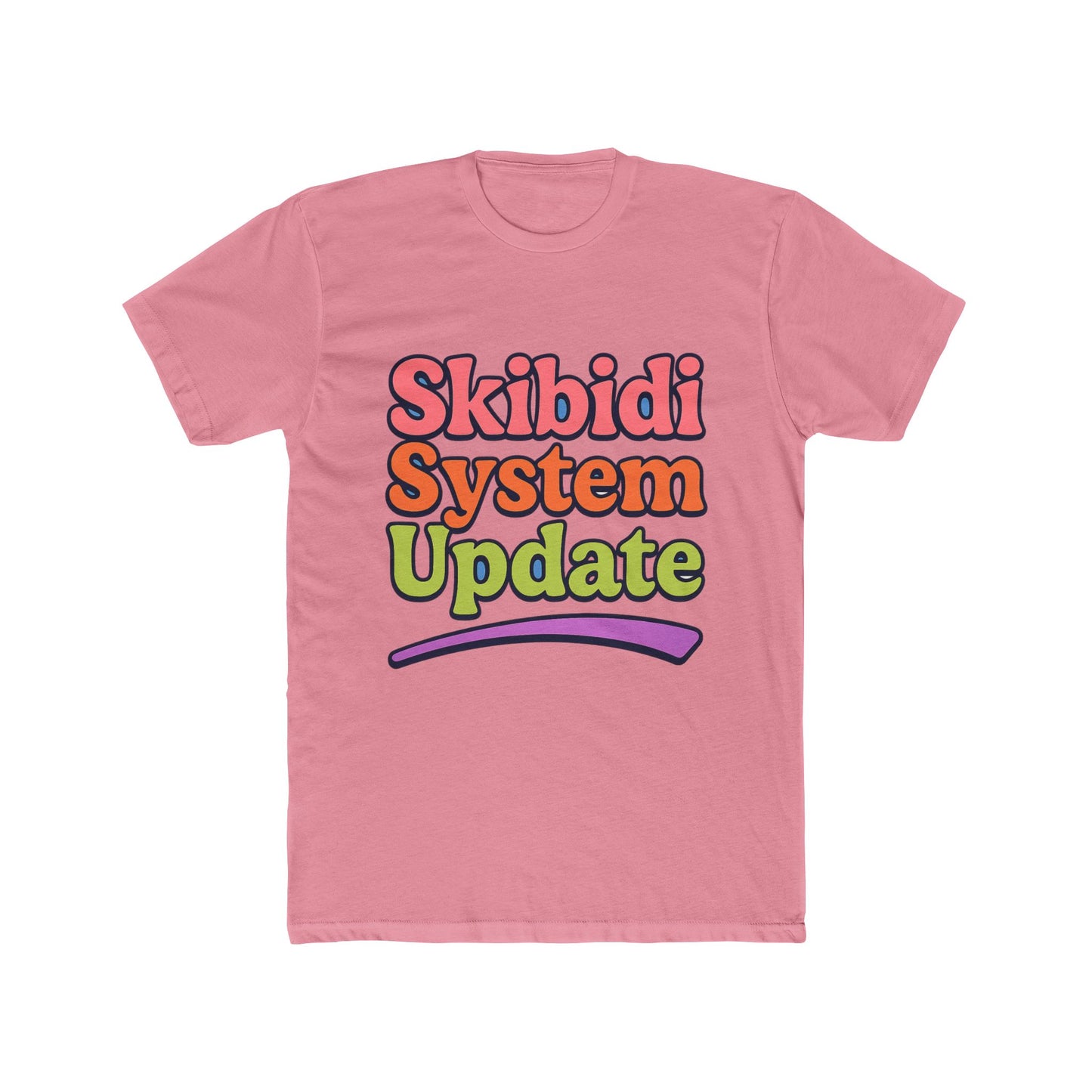 skibidi system update meme multicolor unisex t-shirt - funny graphic tee for all ages