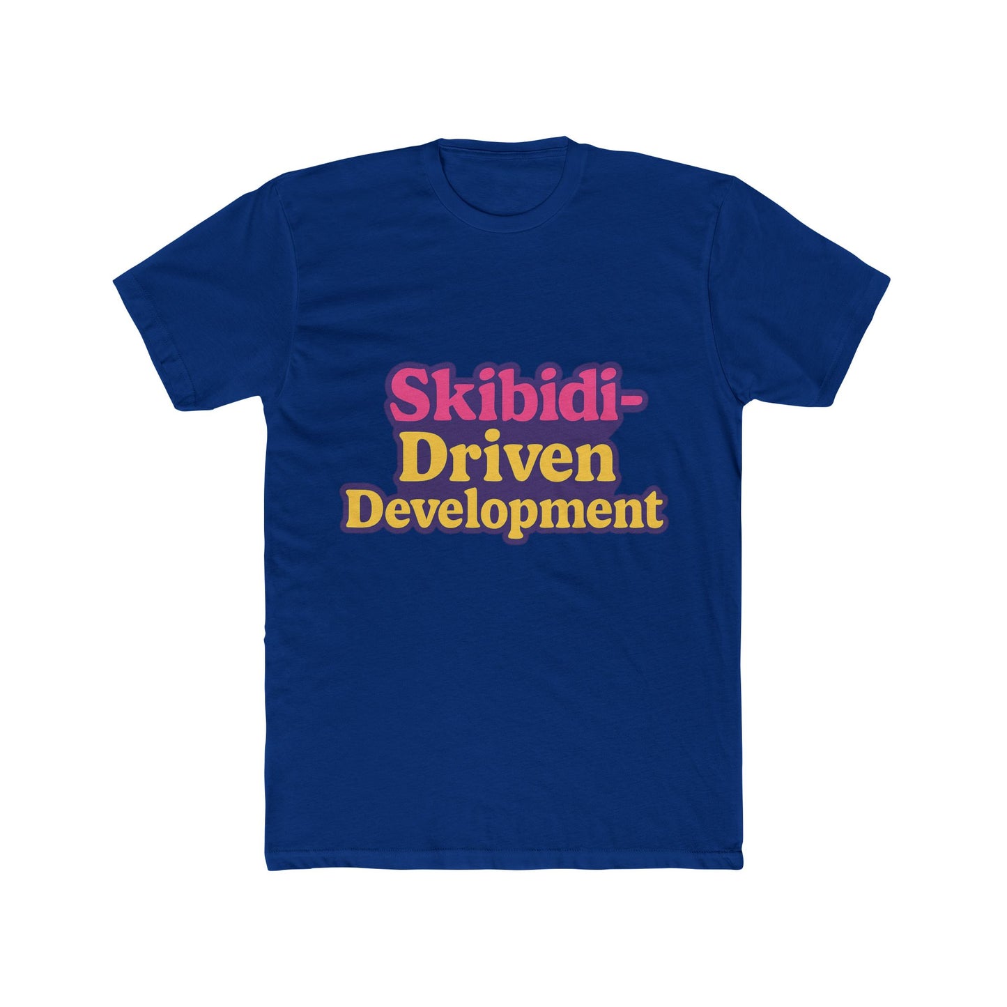 skibidi-driven development meme purple unisex t-shirt - trendy viral graphic tee