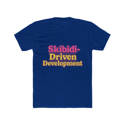 Skibidi-Driven Development Meme Purple Unisex T-Shirt - Trendy Viral Graphic Tee