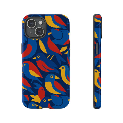Vibrant 3D Wrap Protective Phone Case with Colourful Bird Design Stylish Accessory for Men and Women Compatible with iPhone 13, 14, 15 & 16 – all models including Pro, Pro Max & Plus