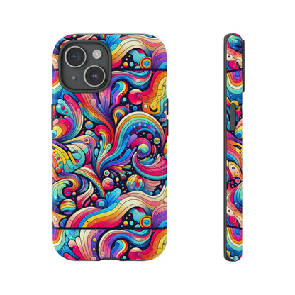 Pattern Image 2 Vibrant 3D Phone Case for Anime and Comic Fans with Abstract Art Design Compatible with iPhone 13, 14, 15 & 16 – all models including Pro, Pro Max & Plus