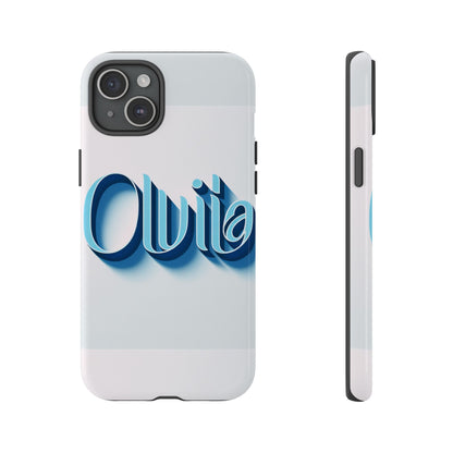 Olivia Blue Anime Comic Style 3D Wrap Shockproof Phone Case for Women and Girls Durable UV Protected Silicone Cover with Glossy or Matte Finish
