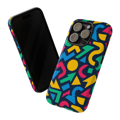Vibrant 3D Geometric Print Phone Case for Men and Women – Stylish Protection with Multicolour Design, Compatible with iPhone 13, 14, 15 & 16 – All Models Including Pro, Pro Max & Plus