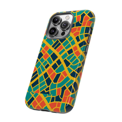 Multicolour Geometric 3D Wrap Protective Phone Case Stylish Accessory for Men and Women Vibrant Design Ideal for Unique Expression Compatible with iPhone 13, 14, 15 & 16 – all models including Pro, Pro Max & Plus